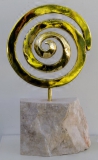 Collection privée - VORTEX - 37 cm Bronze à la cire perdue et marbre - Année 2017