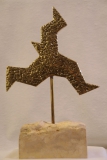 QUO VADIS- Bronze à la cire perdue - Socle pierre calcaire - Année 2018
